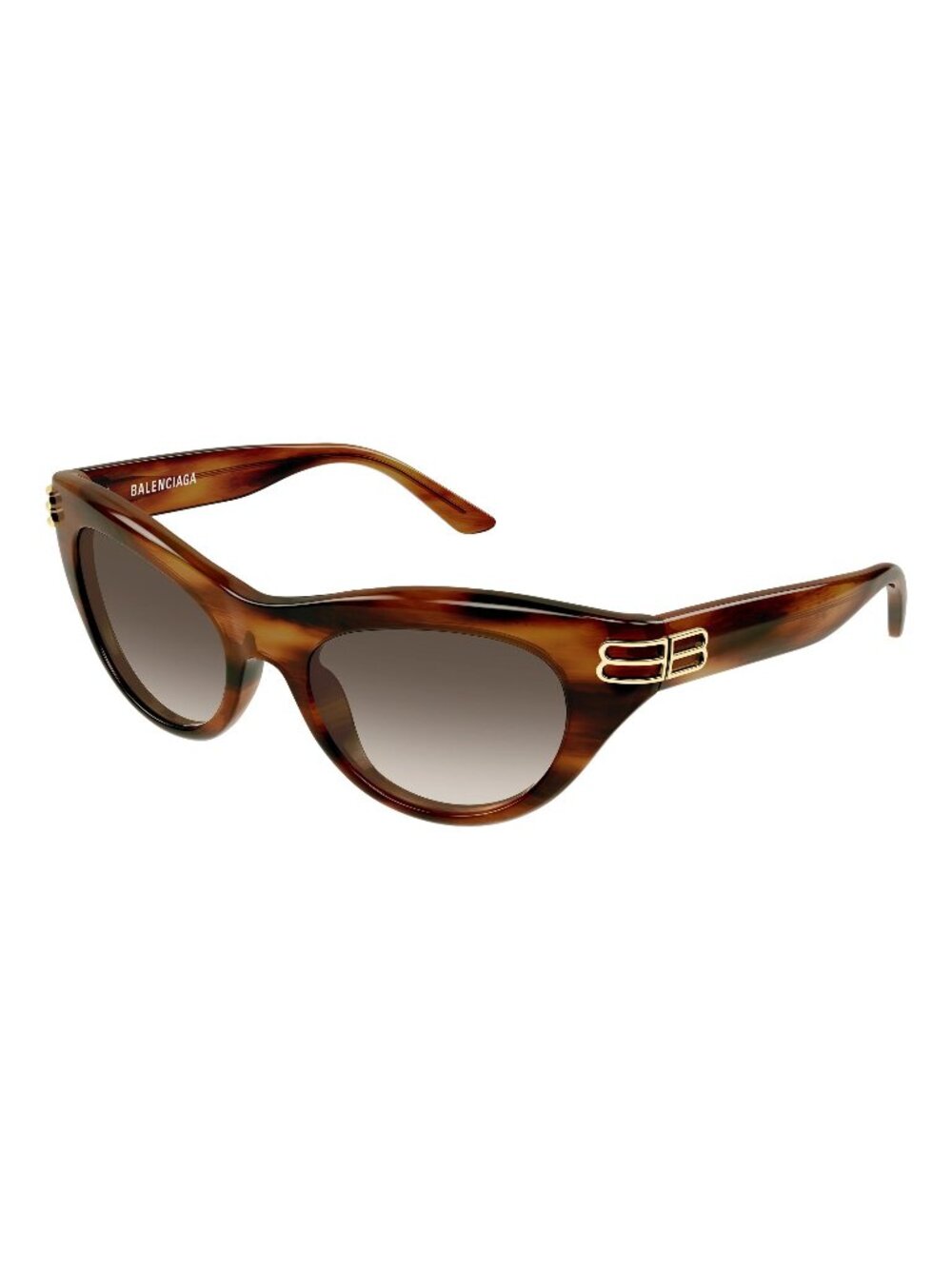 New Balenciaga Women's Sunglasses Brown Lens Acetate Frame BB0466S 002 55